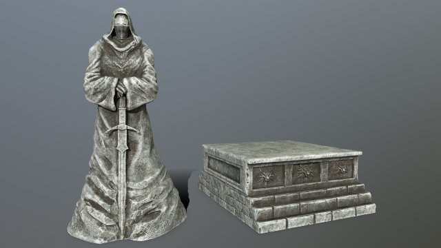 Statue 4 Modèle 3D .c4d .max .obj .3ds .fbx .stl .blend 
