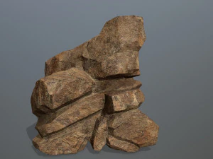 Desert rock set 3D Model