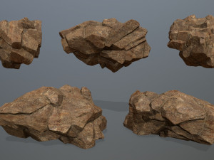 Desert rock set Modelo 3D
