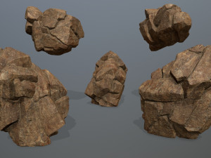 Desert rock set Modelo 3D