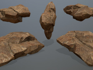Desert rock set Modelo 3D
