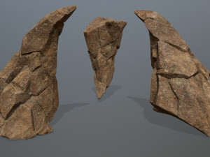 Desert rock set Modelo 3D
