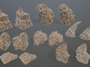 Desert rock set Modelo 3D