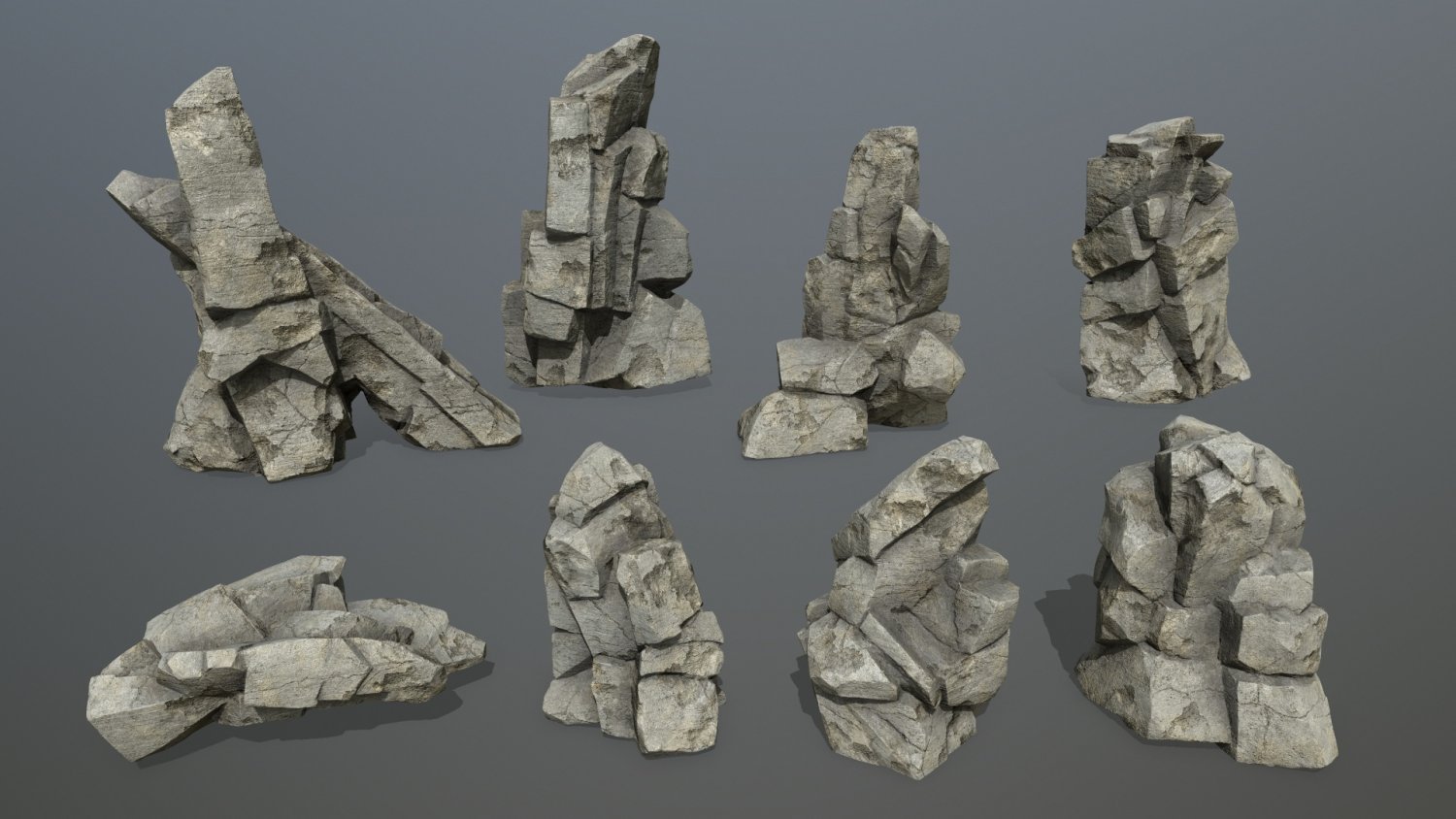 Glb 3d модели. Cliff 3d model.