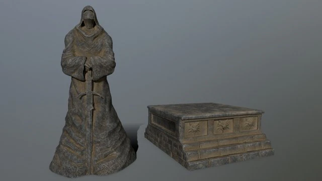 Statue 4 3D Model .c4d .max .obj .3ds .fbx .stl .blend 