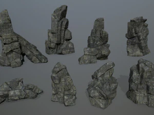 Rocce della scogliera Modello 3D