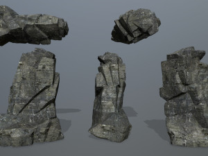 Cliff rocks 3D 模型