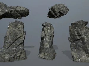 Cliff rocks 3D Model