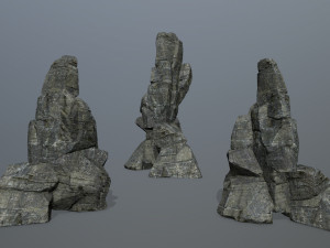 Cliff rocks 3D 模型