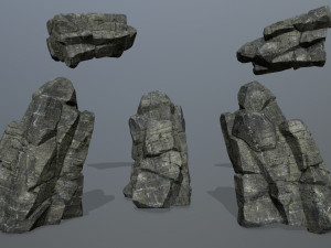 Cliff rocks 3D 模型