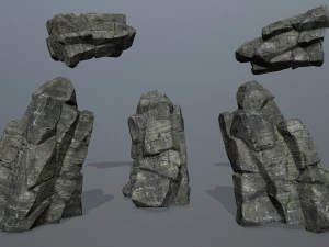 Cliff rocks 3D Model