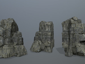 Cliff rocks 3D 模型