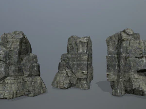 Cliff rocks 3D Model