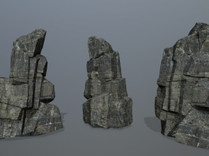 Cliff rocks 3D 模型