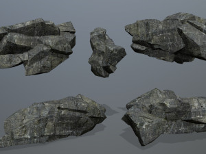 Cliff rocks 3D 模型