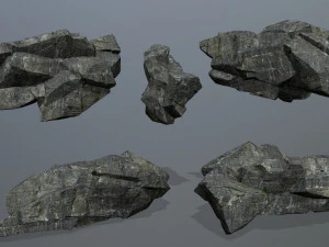 Cliff rocks 3D Model