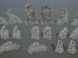 Cliff rocks 3D Model
