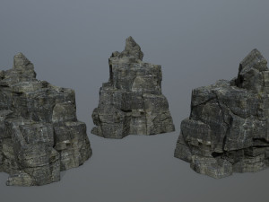 Cliff rocks 3Dモデル