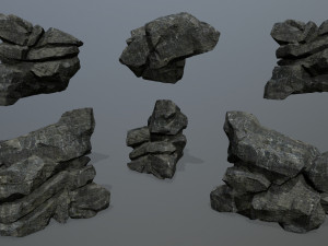 Cliff rocks 3Dモデル