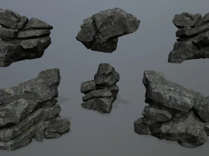 Cliff rocks 3D Model