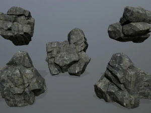 Cliff rocks 3D Model