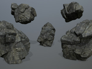 Cliff rocks 3Dモデル