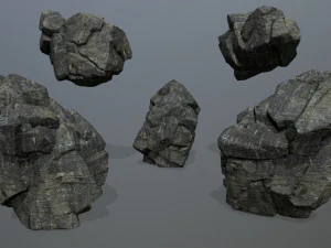 Cliff rocks 3D Model