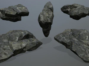 Cliff rocks 3D Model