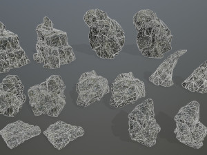 Cliff rocks 3Dモデル