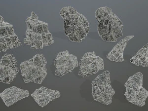Cliff rocks 3D Model