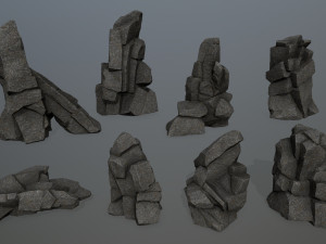 Cliff rocks 3D मॉडल