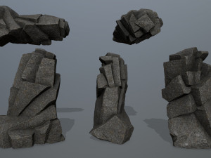 Cliff rocks 3D 모델
