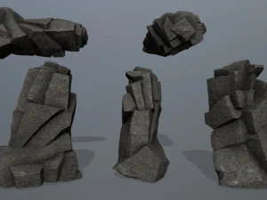 Cliff rocks 3D Model