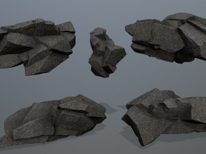 Cliff rocks 3D 모델