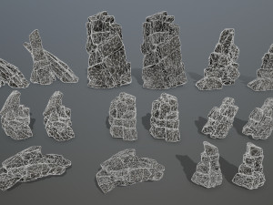 Cliff rocks 3D 모델
