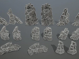 Cliff rocks 3D Model