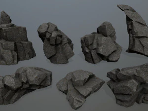 Скелі скелі 3D Модель