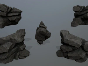 Cliff rocks 3D Model