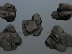 Cliff rocks 3D Model