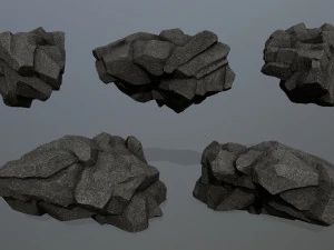 Cliff rocks 3D Model