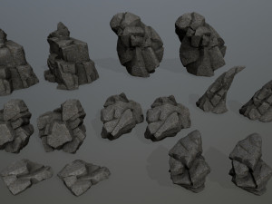 Cliff rocks Modèle 3D