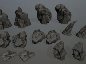 Cliff rocks 3D Model
