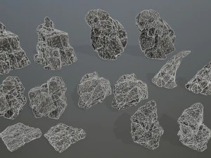 Cliff rocks 3D Model