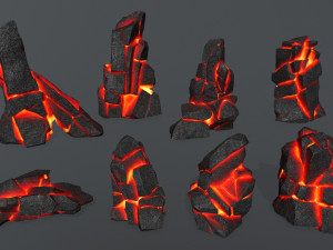 Lava rocks 1 Modelo 3D