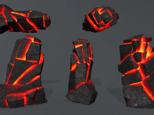 Lava rocks 1 3D Model