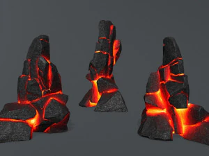 Lava rocks 1 3D Model