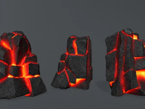 Lava rocks 1 3D Model