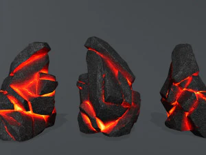 Lava rocks 1 3D Model