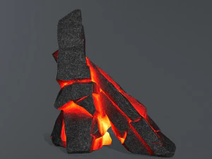 Lava rocks 1 3D Model