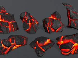 Lav kayaları 3D Model